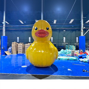 Sortie publicitaire d'usine en gros pour extérieur 3m Pop up Animal géant gonflable <span class=keywords><strong>canard</strong></span> en caoutchouc <span class=keywords><strong>canard</strong></span> jaune jouet personnalisé à vendre - Product Image 1