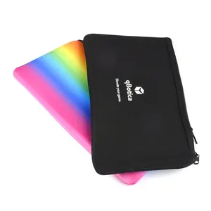 Custom neoprene pencil case zipper pen bag for kids