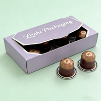 Boîte de rangement en carton pour capsules de café d'hôtel, vide, facile à ouvrir, pour dosettes de café