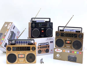 Radio inalámbrica de escritorio a la moda antigua, Radio solar portátil de cuerda, Radio solar de 3 bandas AM FM SW operada a La UM-1battery de CC - Product Image 3