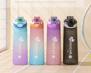 NOUVEAU 700ml 25oz Flacons d'eau en vaporisateur d'arôme Cycling Sports Tritan Bottle With Fruit Flavor Pod for Outdoor Hydratation Bpa-free - Product Image 5