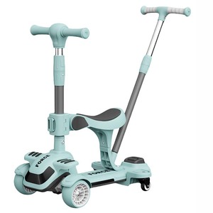 Patinete Infantil Cuatro en Uno para Exteriores con Manillar Plegable y Función de Elevación, con Tres Ruedas y Material Plástico - Product Image 3
