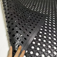 Tapis en caoutchouc épais, résistant à la fatigue et antidérapant, design minimaliste moderne pour une utilisation en intérieur/extérieur, hôtels, ateliers, sols
