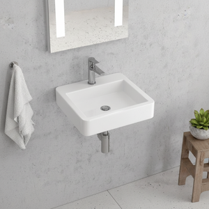 Litos-540 Kamalu <b>Small</b> 45cm White Ceramic Designer Bathroom <b>Sink</b> - Product Image 3