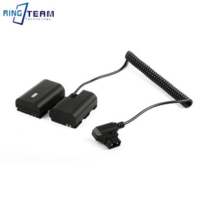 LP-E6 Câble enroulé de connecteur D-Tap de batterie factice rechargeable pour appareil photo <span class=keywords><strong>Canon</strong></span> R5 <span class=keywords><strong>R5C</strong></span> R6 5DII III 5DIV 5D4 6D 6DII 60D 70D 80D. - Product Image 2