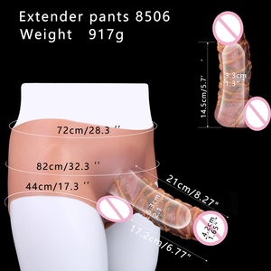 SXXY Hollow <b>Dildo</b> Pants Penis Enlargement Extender Pants Silicone Harness Couples Sex Pleasure Penis Extender Cover Cock Sheath - Product Image 2