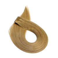 Extensions de cheveux humains VMAE Virgin Raw Peruvian Double Drawn Blonde Highlight Color Dark Brown Silk Straight Genius Weft