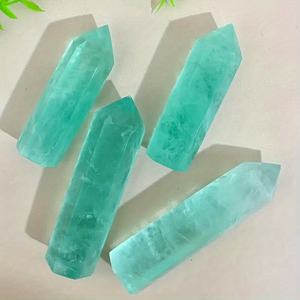 Torre de Cristal de Fluorita Verde Pulida CrystalHola al por Mayor, Tendencia de Moda Feng Shui, Decoración Relajante para el Hogar, Oficina y Dormitorio - Product Image 1