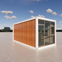 Conteneur de bureau standard 20 pieds, maison préfabriquée pliable, une pièce, blanche, isolée, en acier, pratique, personnalisable OEM ODM