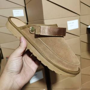 Nouvelles mules <span class=keywords><strong>plateforme</strong></span> Uggs pour femmes 2026 avec bride arrière, sabots en daim confortables pour l'intérieur - Product Image 3