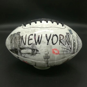 Custom embossed logo printout's official size <span class=keywords><strong>9</strong></span> soccer American compound leather - Product Image 5