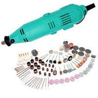 Mini perceuse électrique à vitesse variable 130W, ensemble d'outils rotatifs 161 pièces pour gravure et ponçage DIY, meuleuses droites 110/220V