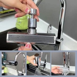 Robinet de cuisine blanc avec tête de pulvérisation cascade, filtre diffuseur, buse économiseuse d'eau, connecteur de robinet durable et éco-responsable - Product Image 2