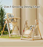 Chaise de salon pliable 2-en-1 Clafbebe, best-seller, avec design réglable, plateau amovible et roues