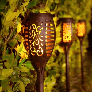 Lámpara Solar LED para Jardín, 12 LED, con Efecto de Llama Danzante, Lámpara Solar Decorativa para Paisajes - Product Image 1