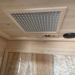 Sauna traditionnel pour 1-2 personnes avec douche à vapeur sèche en bois massif, sauna intérieur, poêle et accessoires pour hôtel - Product Image 5