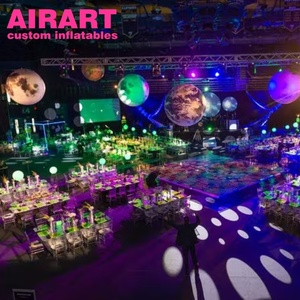 Ballons décoratifs sur le thème des discothèques, des pubs, des bars, des événements spatiaux, gonflables, étoiles, planètes - Product Image 1