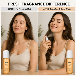 Bruma Corporal y Capilar de Durazno, Spray Líquido de Niebla Fina, Fórmula Hidratante Sin Alcohol, Fragancia Duradera, Servicio de Marca Privada - Product Image 5