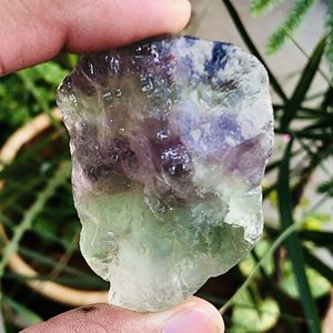 Pierre brute de fluorite naturelle, énorme pierre précieuse brute arc-en-ciel, cristaux de fluorite bruts massifs, pierre précieuse multicolore pour la fabrication de bijoux - Product Image 3