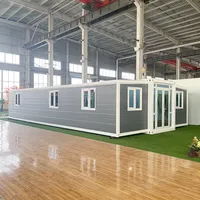 Maison préfabriquée extensible de luxe, unité de logement modulaire, cabine de bureau portable pour usage résidentiel