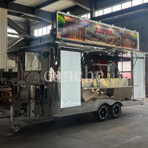 Chariot de nourriture mobile rapide en acier inoxydable pour la vente de glaces et de beignets, populaire en Europe, pour la vente en extérieur dans les rues - Product Image 4