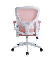 Chaise de bureau ergonomique réglable et minimaliste en maille avec pivotement et accoudoirs