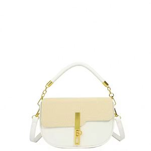 Nuevo bolso de mano para mujer en piel sintética y metal dorado, elegante y moderno, bolso de noche brillante con cadena para el hombro. - Product Image 5