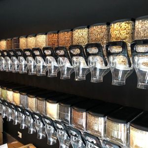 इकोबॉक्स थोक खाद्य डिस्पेंसर बादाम काजू पिस्ता नट्स पिचियो नट कैंडी अनाज प्लास्टिक खाद्य डिस्पेंसर गुरुत्वाकर्षण बिन नट - Product Image 2