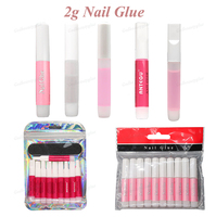 Quantité minimale de commande bas personnalisé Super fort colle à ongles professionnel marque privée Transparent 2G ongles conseils colle Gel pour presse sur les ongles