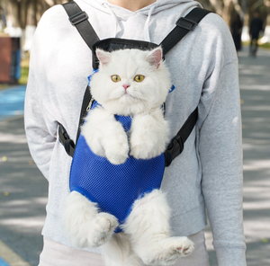 Tas bahu Tote perjalanan untuk kucing dan anjing, tas ransel pembawa hewan peliharaan dengan jaring selempang tas bahu perlengkapan membawa hewan peliharaan - Product Image 5