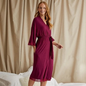 Abiti <span class=keywords><strong>da</strong></span> <span class=keywords><strong>notte</strong></span> lunghi in <span class=keywords><strong>viscosa</strong></span> primavera estate pigiami e camicie <span class=keywords><strong>da</strong></span> <span class=keywords><strong>notte</strong></span> Casual <span class=keywords><strong>da</strong></span> donna larghe - Product Image 1