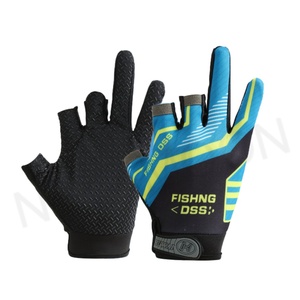 ถุงมือตกปลากลางแจ้งแบบสามนิ้วสำหรับกีฬากลางแจ้ง กันลื่น ทนทานต่อการสึกหรอ ถุงมือปั่นจักรยานแบบครึ่งนิ้ว อุปกรณ์ตกปลา - Product Image 5