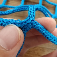 Filet de sécurité sans nœuds bleu polyester de haute qualité pour clôture