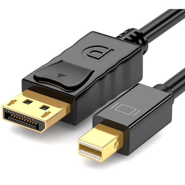SYONG 4K Mini Displayport to Displayport Cable Display Port 4K60Hz, 1080p 2K144Hz Mini DP to DP Cord for Computer Monitor