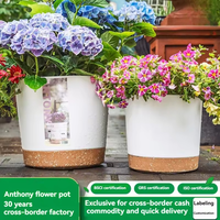 Pots de fleurs en plastique pour la maison et le jardin, style minimaliste européen, légers, durables, écologiques, biodégradables, personnalisables