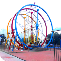 Manège rotatif pour enfants en forme d'anneau, pour parcs d'attractions, fêtes foraines et salles de jeux, à vendre en extérieur
