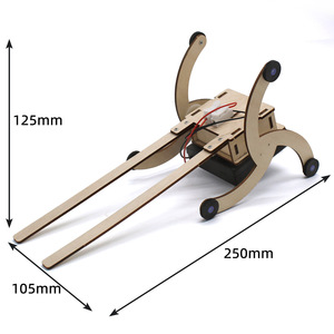 Kit de experimentos científicos de madera, 250mm x 105mm x 125mm, juguete educativo de montaje manual para niños, modelo de aprendizaje STEM - Product Image 1