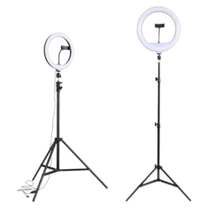 Modèles phares : Anneau lumineux LED de 13 pouces pour maquillage et selfies, avec trépied pour téléphone - Product Image 1