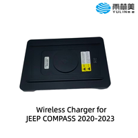 Chargeur sans fil pour voiture YULINME QI2 EMC 25W, bobine magnétique, charge rapide, compatible mains libres pour JEEP COMPASS 2020-2023