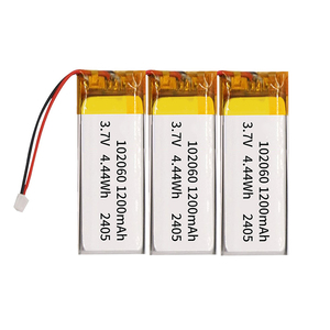 <span class=keywords><strong>102060</strong></span> מותאם אישית 4.4wh 1200mah <span class=keywords><strong>3.7v</strong></span> lipo כיס ליתיום סוללות נטענות זול מחיר li-po עבור מכשירי חשמל ביתיים - Product Image 1