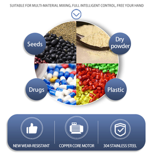 Mélangeur Homogénéisateur de Poudres Alimentaires avec Moteur Rotatif à 360 Degrés, Capacité 100L pour Épices, Farine, Produits Chimiques et Particules Plastiques - Product Image 3