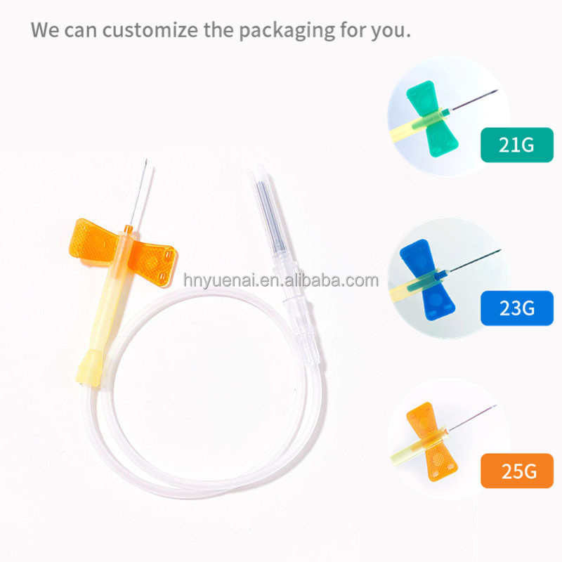 Butterfly Needle Butterfly Needle Medical Safety 21g 23g Butterfly Needle For Blood Collection