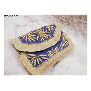 2023 luxe dames soirée mariage pochette artisanal indien perlé coton motif léopard nouvelle Collection gourou Kirpa exportations - Product Image 3