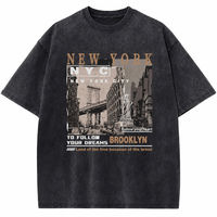 T-shirt unisexe oversize 240 GSM 100% coton, col rond, manches courtes, logo personnalisé, vente en gros, impression DTG, effet délavé, style vintage