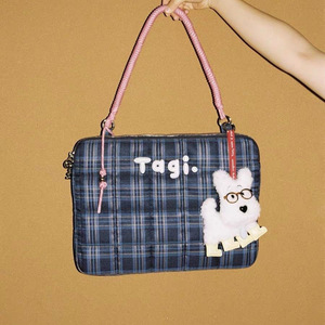 方便时尚笔记本电脑携带环保绗棉棉防撞防损坏蓬松笔记本电脑包安全电脑 - Product Image 5