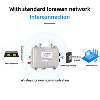 Collecteur de données basse consommation LoRaWAN DTU RS485 Modbus pour l'extérieur, avec batterie IP67, pour la surveillance des conduites d'eau en agriculture