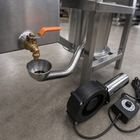 Brûleur commercial à huile usagée à foyer unique en acier au carbone avec support