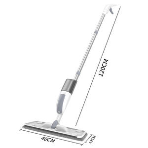 New Spray <b>Mop</b> For Home Use 40Cm <b>Microfiber</b> Flat <b>Mop</b> With 120Cm Handle Dry Wet Dual Use Cleaning Tool - Product Image 1