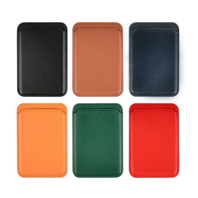 Free Design magsafe Card Holder PU Leather Magnetic Wallet Phone case with Card Holder for iPhone 16 15 14 13 12 Series