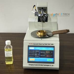 China FT-FPC-serie transformatorolie gesloten beker vlampunttester standaard ASTM-D93 - Product Image 3